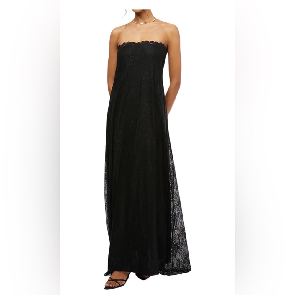 NWT WE WORE WHAT BLACK LACE DRESS